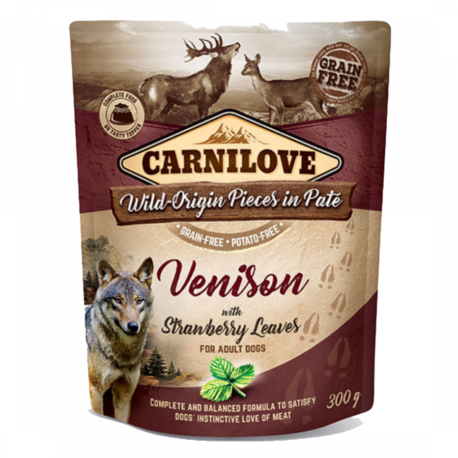 Carnilove Venison with Strawberry Leaves 300 g