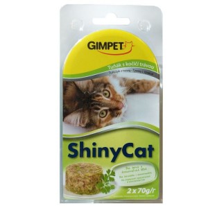 Konz.SHINY CAT tuniak+mačacia tráva2x70g