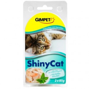 Konz.SHINY CAT kura+krevety 2x70g