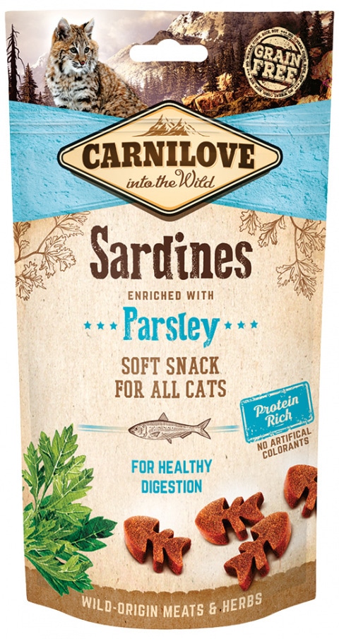 Carnilove Cat Semi Moist Snack Sardine enriched with Parsley 50 g