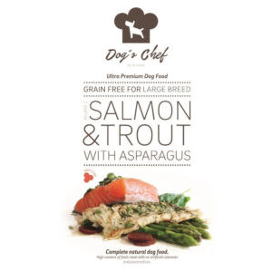 Dog´s Chef Atlantic Salmon & Trout with Asparagus Large Breed 15 kg