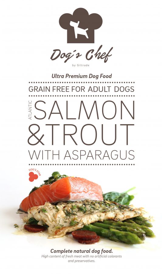 Dog´s Chef Atlantic Salmon & Trout with Asparagus 6kg