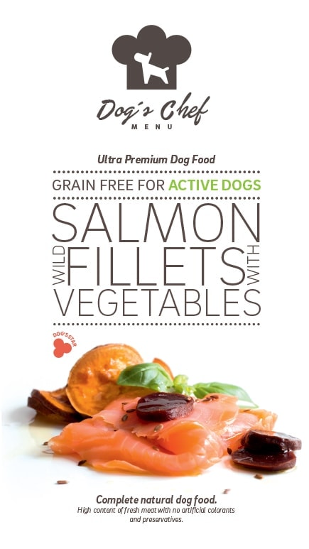 Wild Salmon fillets with Vegetables Active Dogs