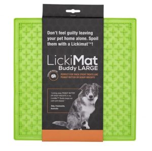 LickiMat Buddy Large lízacia podložka 30x25 cm zelená