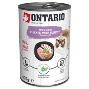 Ontario konzerva kura s morkou ochutené rakytníkom 400 g