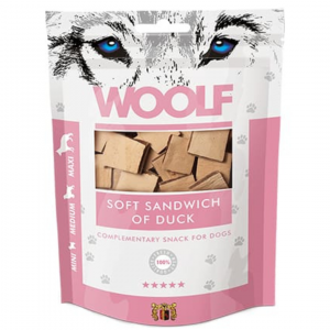 Pamlsok Woolf Dog Duck Soft Sandwich 100 g