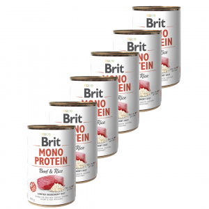 Brit Mono Protein Beef & Brown Rice 6 x 400 g