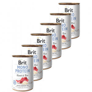 Konzerva BRIT Mono Proteín Lamb & Brown Rice 6x400g