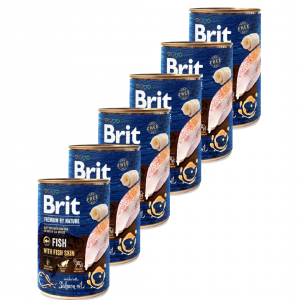 Konzerva Brit Premium by Nature Fish & Fish Skin 400 g