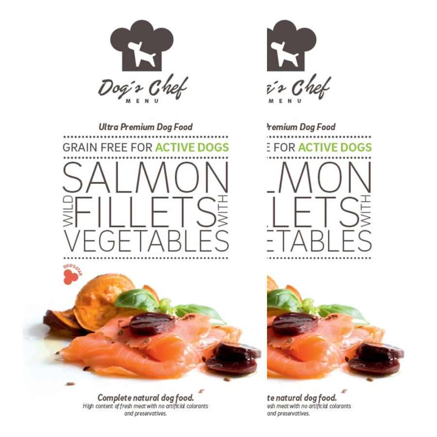 Dog´s Chef Wild Salmon fillets with Vegetables Active Dogs 2 x 6 kg