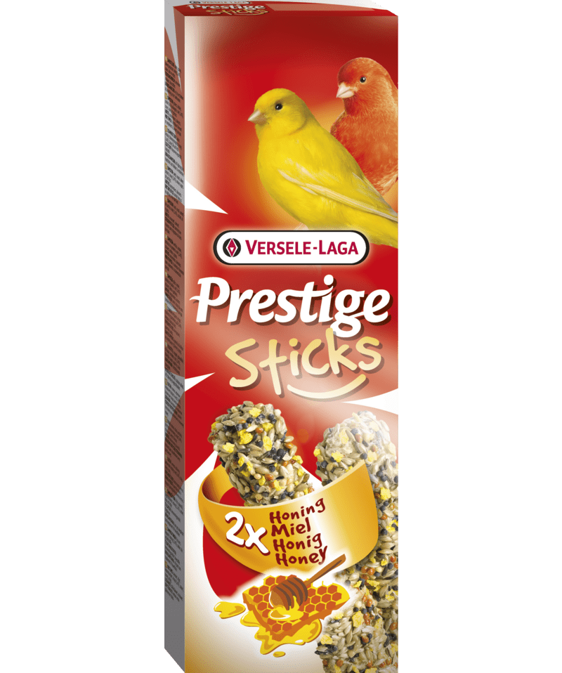 Pamlsok VERSELE-LAGA Prestige Sticks Canaries Honey 2 ks - tyčinky s medom pre kanáriky 60 g
