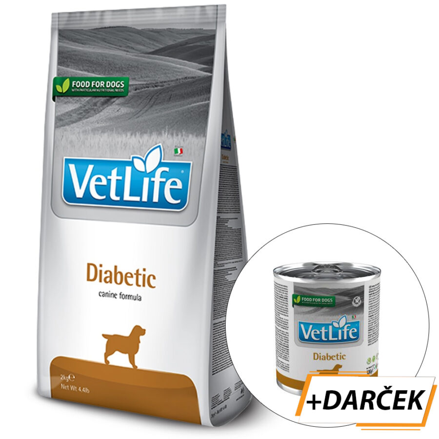 Farmina Vet Life dog diabetic 2 kg + 300 g konzerva zadarmo