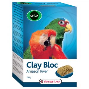 VERSELE-LAGA Orlux Clay Bloc Amazon River - ílová tehla pre väčšie papagáje 550 g