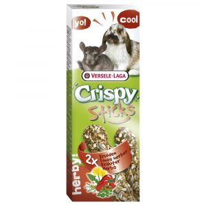 Pamlsok VERSELE-LAGA Crispy Sticks Rabbits Guinea Pigs Herbs - bylinky, králik / činčila 2 ks 110 g