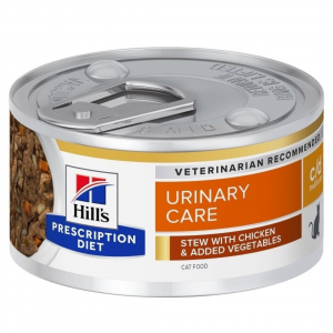 HILLS Diet Feline Stew c/d Multicare with Chicken & Vegetables konzerva NEW 82 g