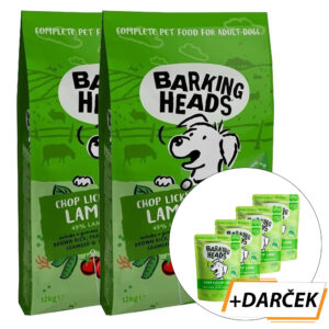 BARKING HEADS Chop Lickin’ Lamb 2 x 12 kg + 4x kapsička 300 g zadarmo