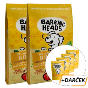 BARKING HEADS Fat Dog Slim NEW 2 x 12 kg + 4x BARKING HEADS Fat Dog Slim kapsička NEW 300 g zadarmo