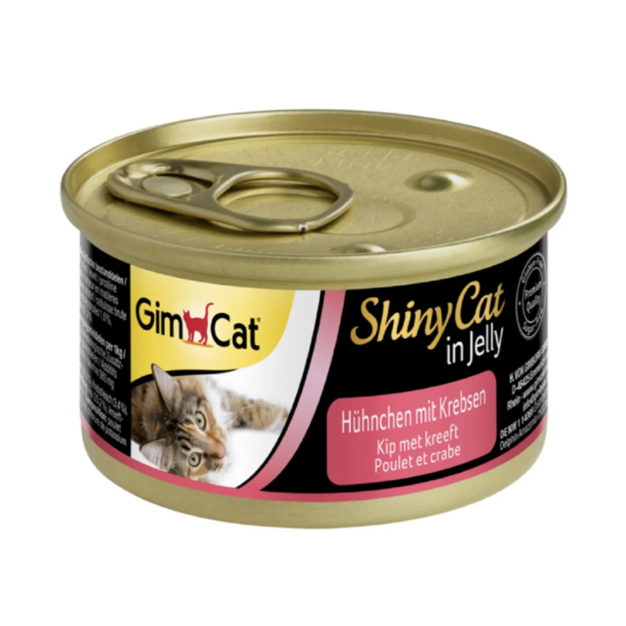 GimCat ShinyCat in Jelly Chicken s krabmi pre mačky