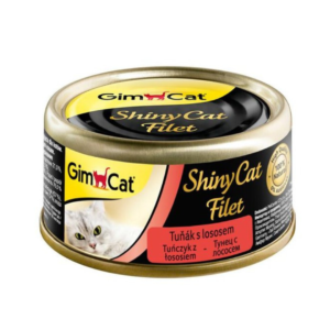 Konzerva Shiny Cat filet tuniak + losos 70 g