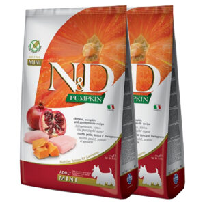N & D dog GF PUMPKIN Adult Mini Chicken & Pomegranate 2 x 7 kg