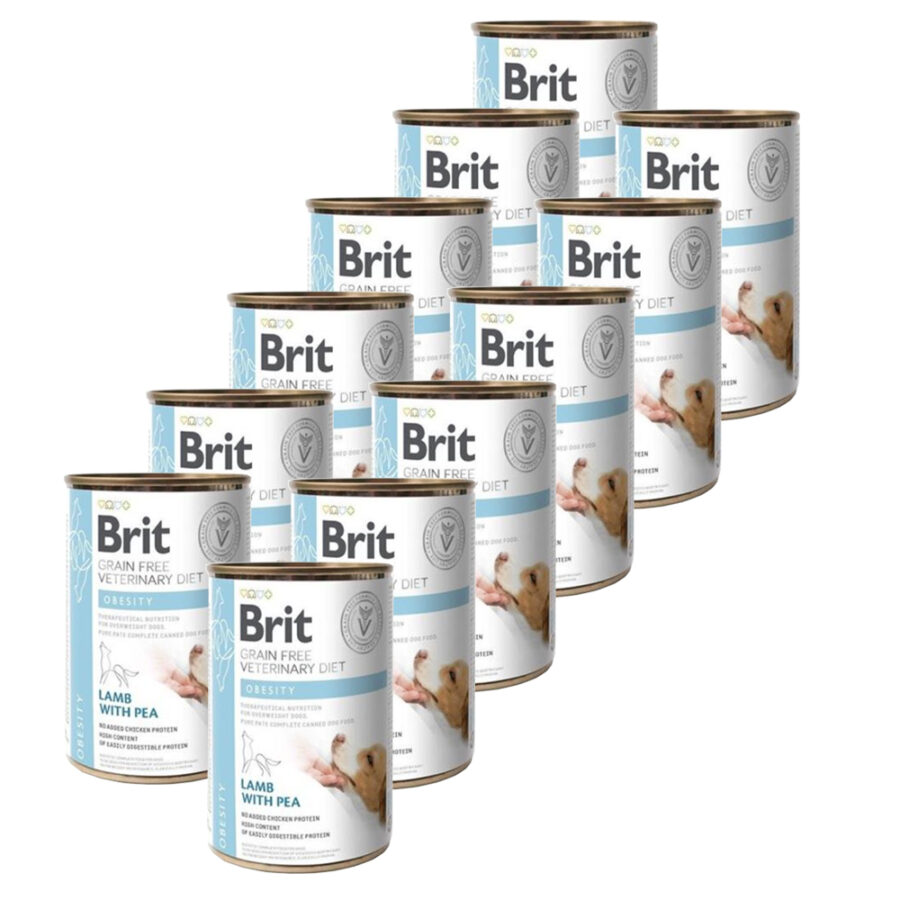 Brit Veterinary Diets GF dog Obesity 12 x 400 g konzerva