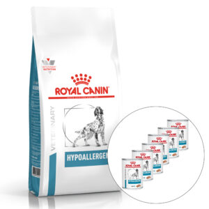 ROYAL CANIN VHN DOG HYPOALLERGENIC 14 kg + 6x Hypoallergenic konzerva 400 g