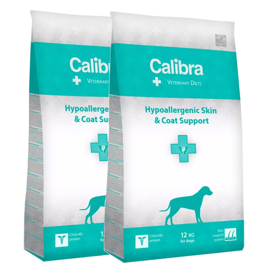 Calibra Vet Diet Dog Hypoallergenic Skin & Coat support 2 x 12 kg
