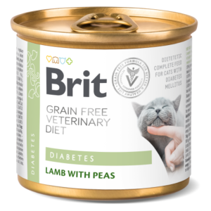 Brit Veterinary Diets GF cat Cans Diabetes 200 g konzerva