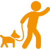icon prechadzky so psom
