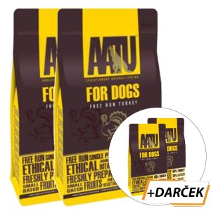 AATU Dog 80/20 Turkey 2 x 10 kg + 2 x 1,5 kg zadarmo